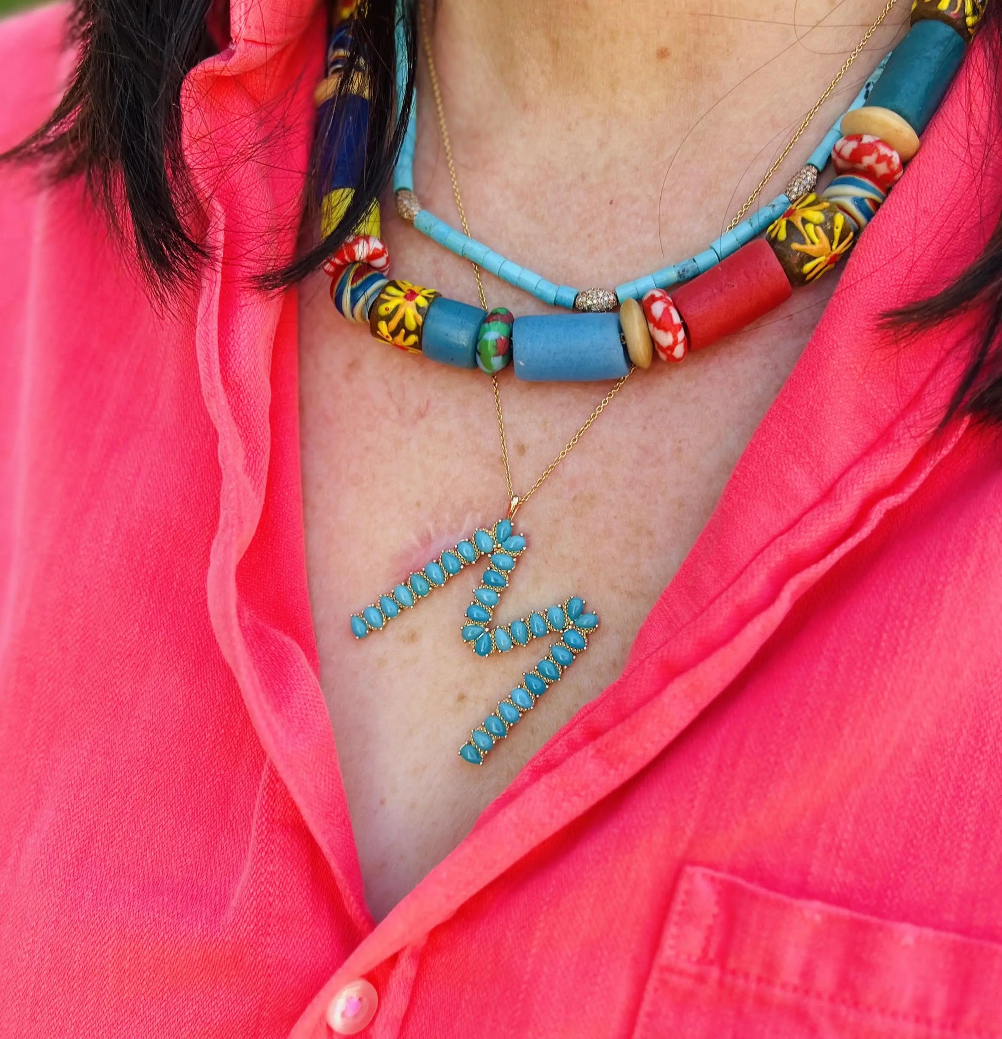 Paloma Letter Necklace marimaxssi